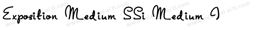 Exposition Medium SSi Medium Italic字体转换